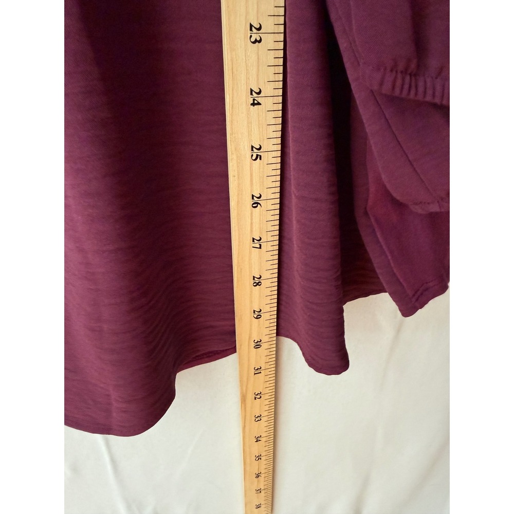 Fortune + Ivy Estrella Blouse Wms 3X Purple Keyhole Neckline Top NWT Stitch Fix - Picture 6 of 7